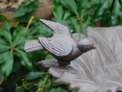 Fors vogelbad op voet, gietijzer - donkerbruin