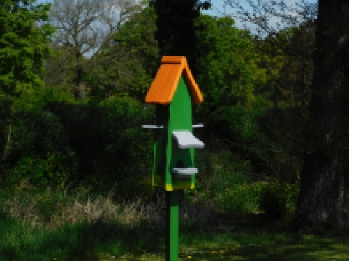 Handmade birdhouse - wood - 180cm