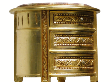 Vintage Baroque Chest of Drawers - 68 cm - Wood with Marble