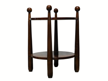 Vintage Beistelltisch im Regency-Stil aus Holz – 70 cm