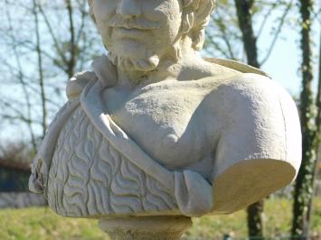 Vintage Bust of Hadrian - 68 cm - Stone