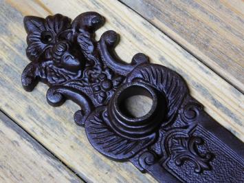 Vintage Deurplaat Engel - PC 92 - Gietijzer - Antiek Bruin