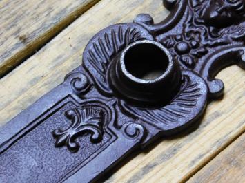 Vintage Deurplaat Engel - PC 92 - Gietijzer - Antiek Bruin