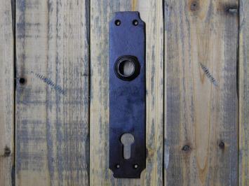 Vintage Deurplaat - PC 92 - Gietijzer - Antiek Bruin