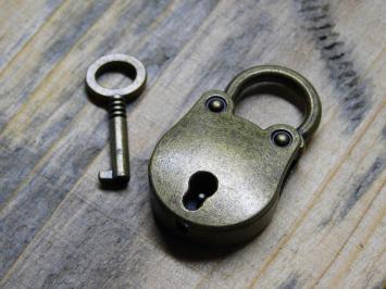 Vintage Mini Padlock - Incl. Key