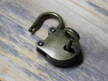 Vintage Mini-Vorhängeschloss - inkl. Schlüssel