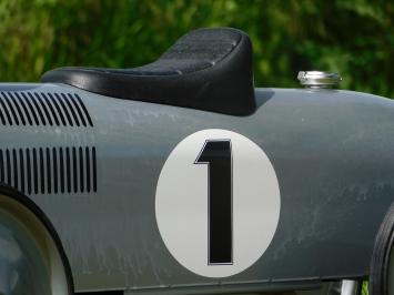 Vintage Auto - Grijs - 76 x 40 cm - Metaal