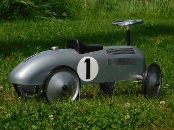 Vintage Auto - Grijs - 76 x 40 cm - Metaal