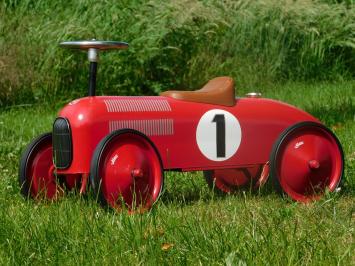Vintage Car - Red - 76 x 40 cm - Metal