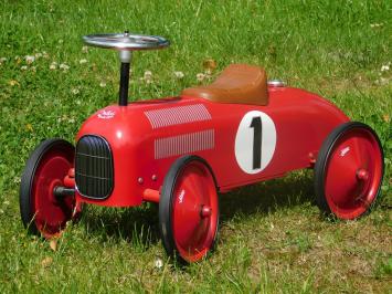 Vintage Car - Red - 76 x 40 cm - Metal
