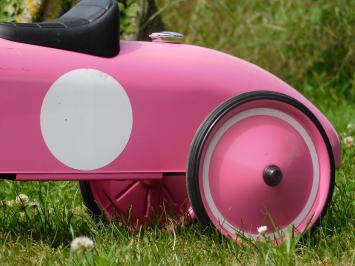 Vintage Car - Pink - 76 x 40 cm - Metal