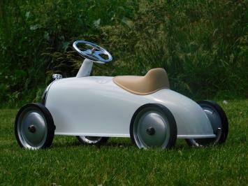 Vintage Car - White - 85 x 45 cm - Metal