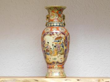 Vintage Vaas - 62 cm - Japanse Satsuma-stijl - Handgeschilderd porselein