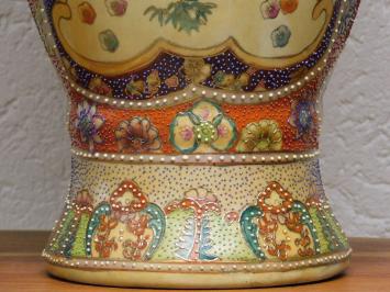 Vintage Vaas - 62 cm - Japanse Satsuma-stijl - Handgeschilderd porselein