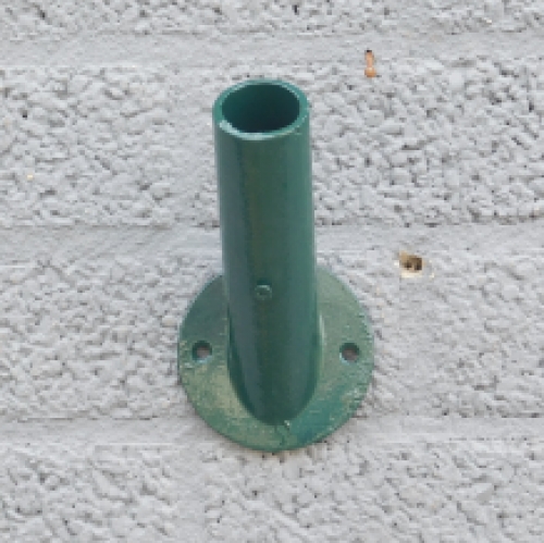 Flagpole holder - cast iron - dark green