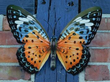 Butterfly Orange - 35 cm - Wall decoration - Metal