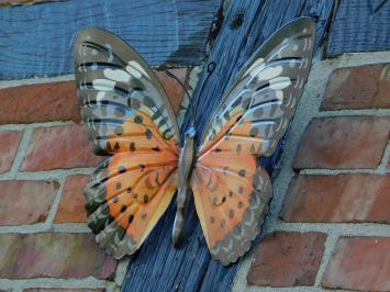 Butterfly Orange - 35 cm - Wall decoration - Metal