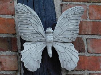 Vlinder van Steen - Wanddecoratie - Incl. Haakje