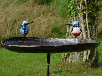 Voederschaal voor Vogels als Tuinsteker - Metaal - Handgemaakt