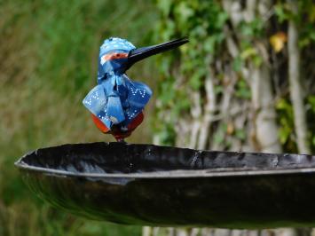 Voederschaal voor Vogels als Tuinsteker - Metaal - Handgemaakt