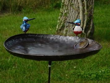 Voederschaal voor Vogels als Tuinsteker - Metaal - Handgemaakt