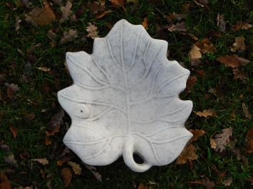 Bird bath in leaf shape - Stone - 40 cm