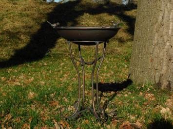 Elegant Standing Bird Bath - 78 cm - Iron