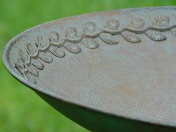Vogelbad / Voederschaal met Vogeltjes - Staand - 82 cm - Metaal