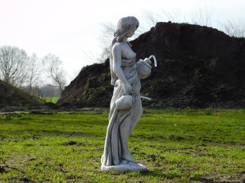 Frau mit Krügen - 80 cm - Stein - Wasserauslauf