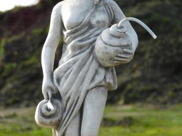 Woman with Jugs on Pedestal - 100 cm - Stone