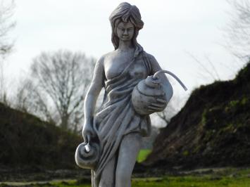 Woman with Jugs on Pedestal - 100 cm - Stone