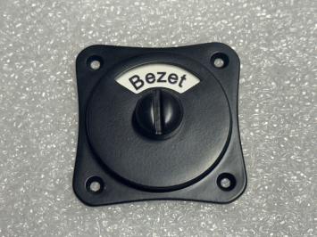 Toilet set – 'vrij / bezet' – black – complete door hardware set