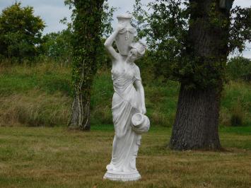 Statue Frau mit Krügen – 130 cm – Polystone