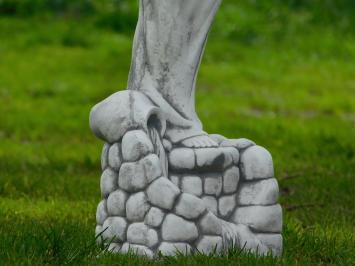Statue Frau am Wasserlauf - 70 cm - Stein