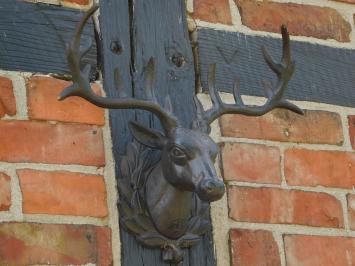 Wall ornament Deer - Brown - Cast iron