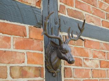 Wall ornament Deer - Brown - Cast iron