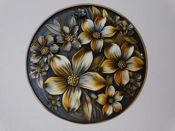 Wall Plate Flowers - Metal