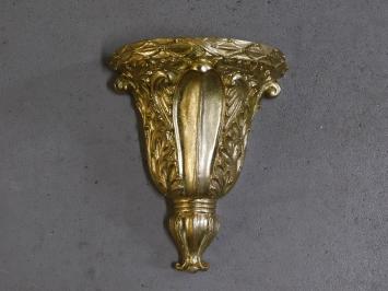 Decorative wall console - gold - polystone