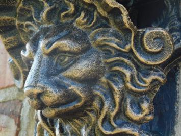 Wall console Lion's head - Bronze look - Cast iron