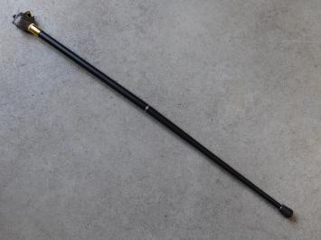 Walking stick Tiger - Alu with Brass handle - 90 cm