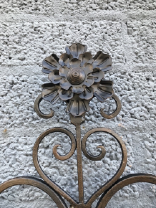 Laatste: Prachtige Wand Kaarsenhouder - Smeedijzer - Wandkandelaar