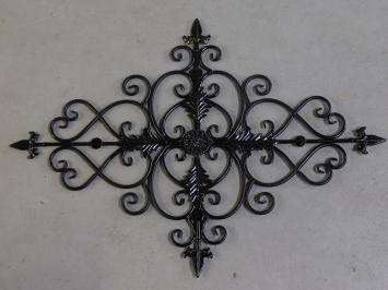 Window grille Vie - wall ornament - black - wrought iron, only 2