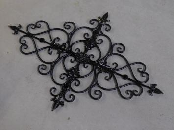 Window grille Vie - wall ornament - black - wrought iron, only 2