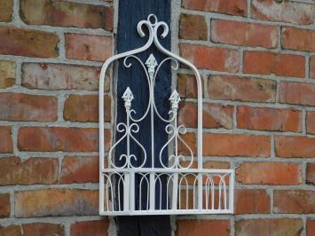 Wall rack - Vintage White - Wrought iron