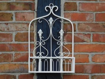 Wall rack - Vintage White - Wrought iron