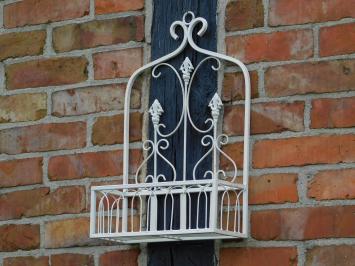 Wall rack - Vintage White - Wrought iron