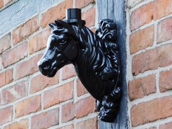 Wall arm Horse Head for Lamp - Alu - Black