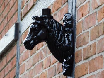 Wall arm Horse Head for Lamp - Alu - Black