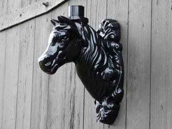 Wall arm Horse Head for Lamp - Alu - Black