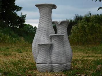 Water Spout with 4 Jugs - 70 x 40 cm - Stone